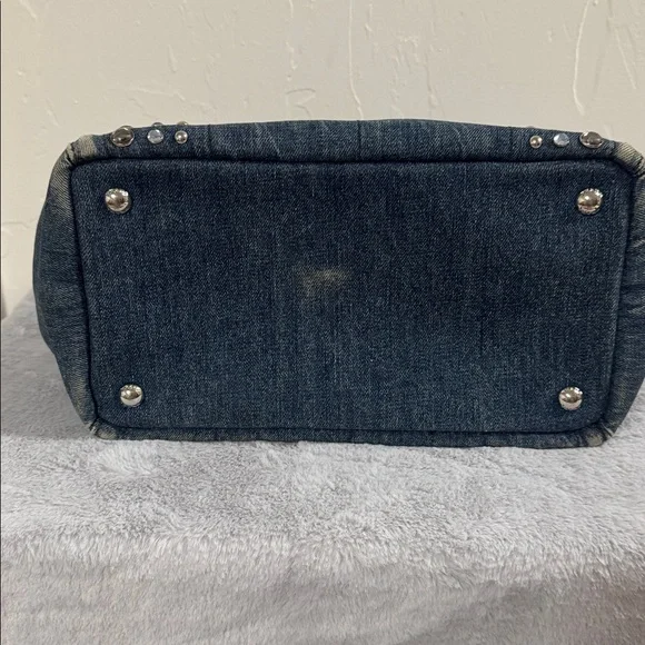Prada Denim Studded Canapa - Picture 2 of 5